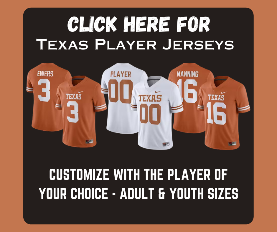 Custom Texas Longhorns Football Jerseys