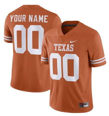 Personalized Texas Longhorns Jersey